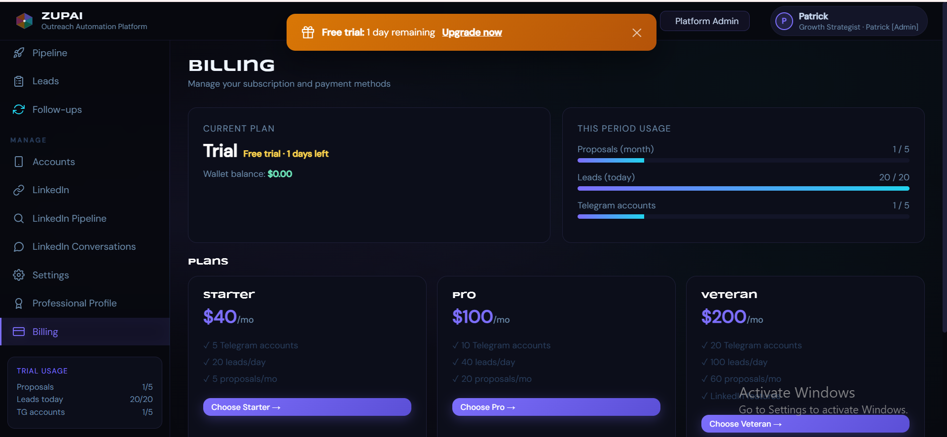 B2C Billing