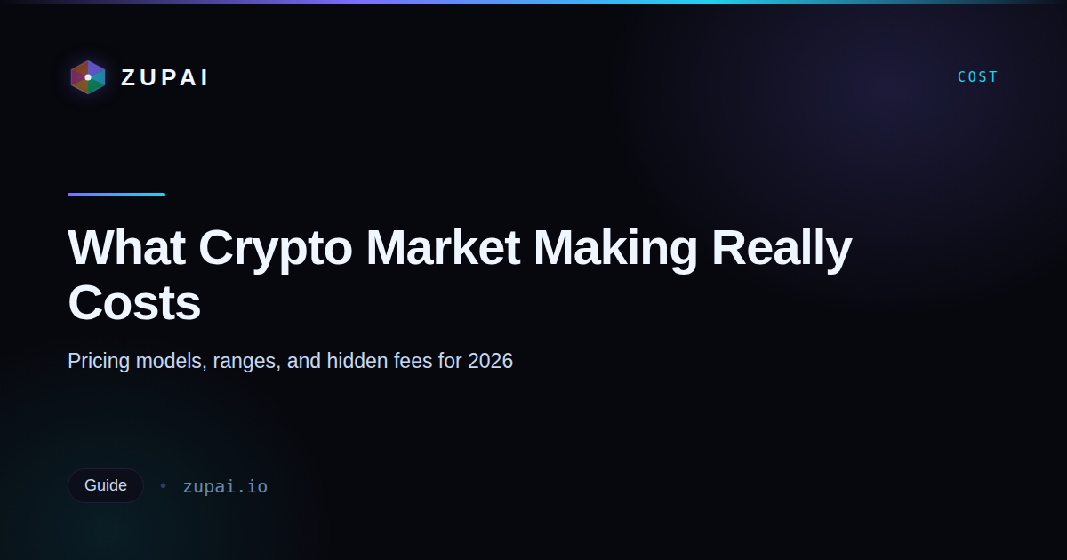 How Much Does Crypto Market Making Cost in 2026?