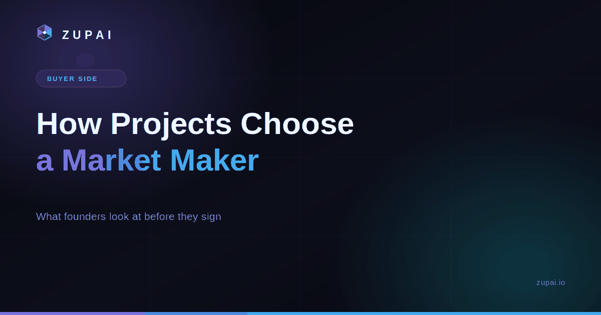 How Crypto Projects Choose a Market Maker
