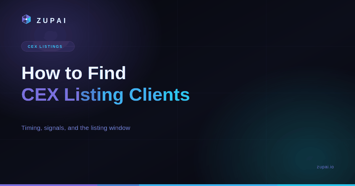 How to Find CEX Listing Clients