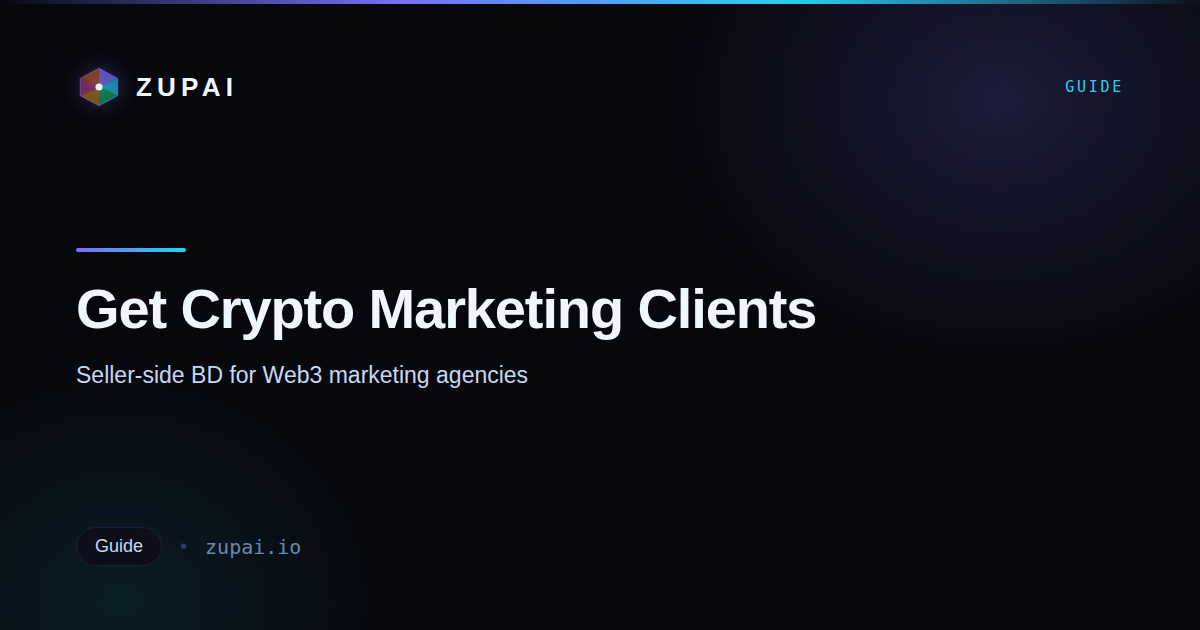 How to Get Crypto Marketing Clients as a Web3 Agency