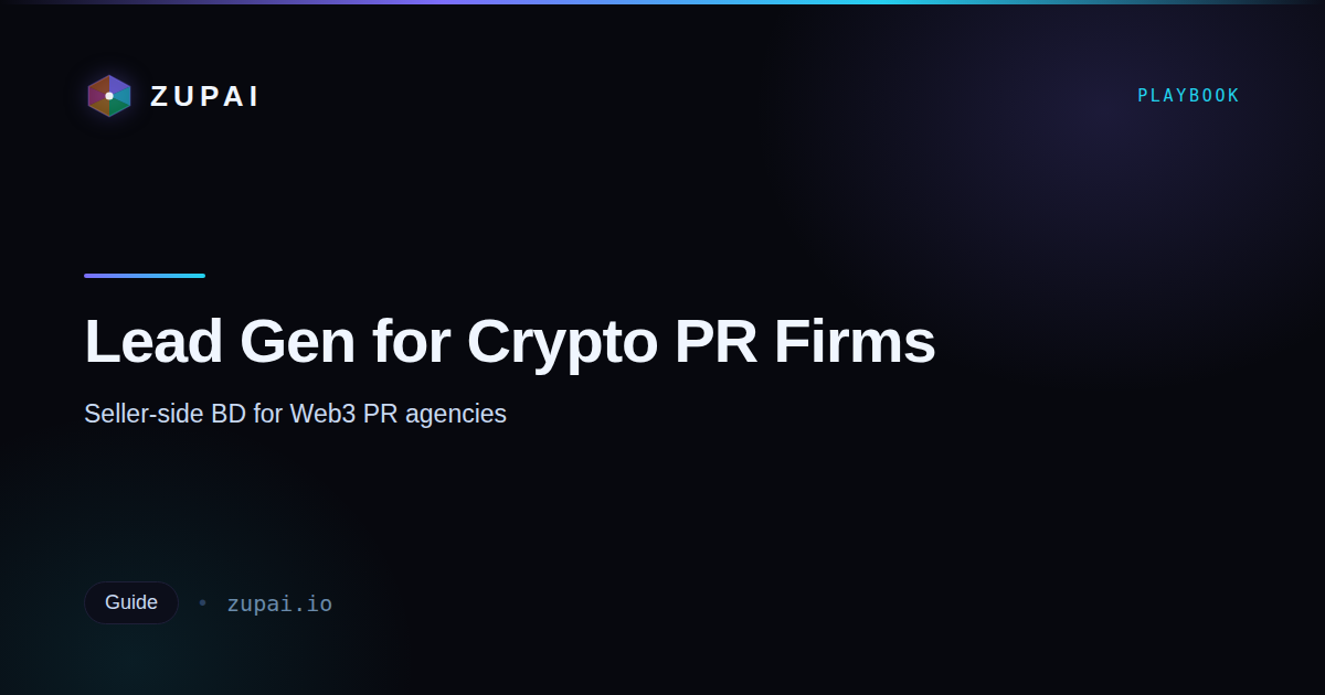 Lead Generation for Crypto PR Firms