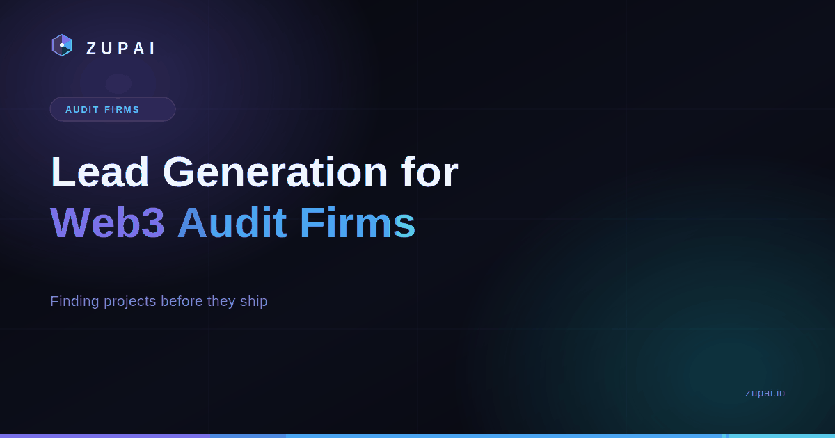 Lead Generation for Web3 Audit Firms