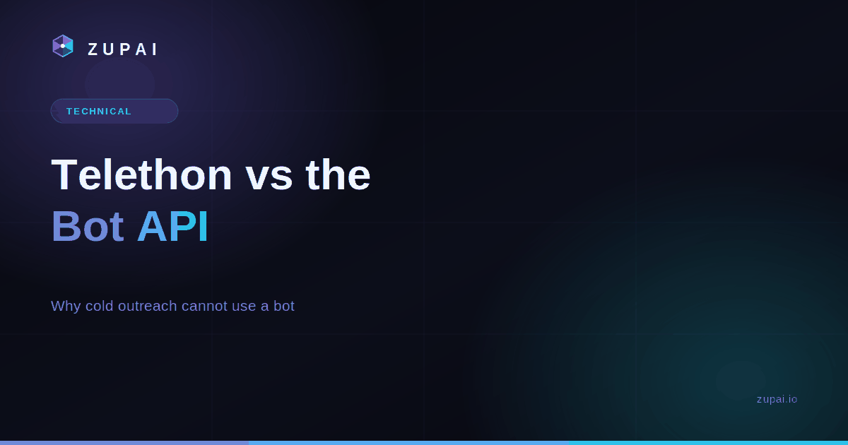 Telethon vs the Telegram Bot API for Outreach